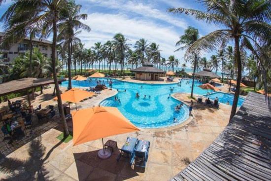 Apartamento Resort Ao Lado Do Parque Aquatico Porto Das Dunas - Pe Na Areia- Terreo Aquiraz Zewnętrze zdjęcie